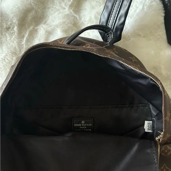 Louis Vuitton Brown Monogram Canvas Tote with Black Straps - Picture 8 of 10